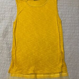 Sisley Vibrant Yellow Tank Top NWOT. Size XS